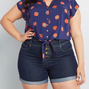 ModCloth Highwaisted Button Up Shorts